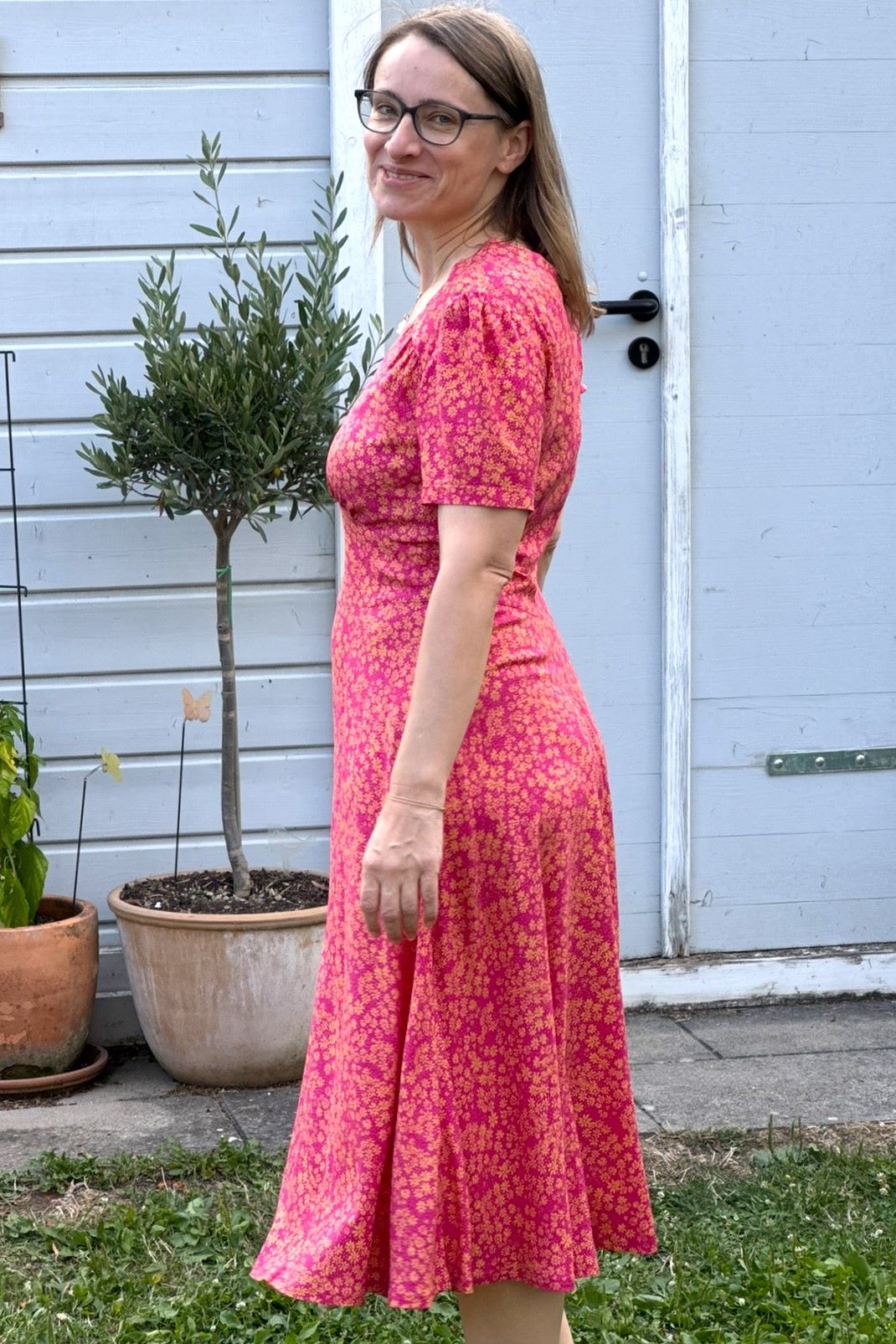 Hollywood Circle Dress Copacabana, Bloemen