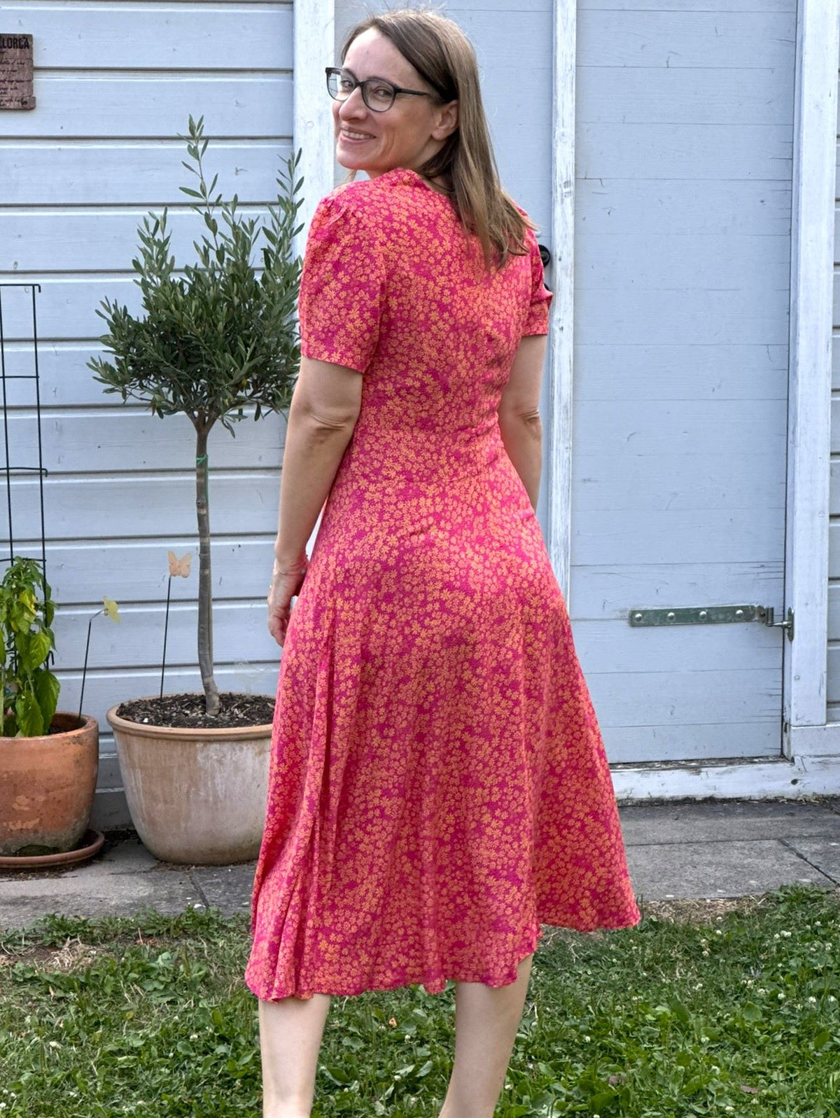 Hollywood Circle Dress Copacabana, Bloemen