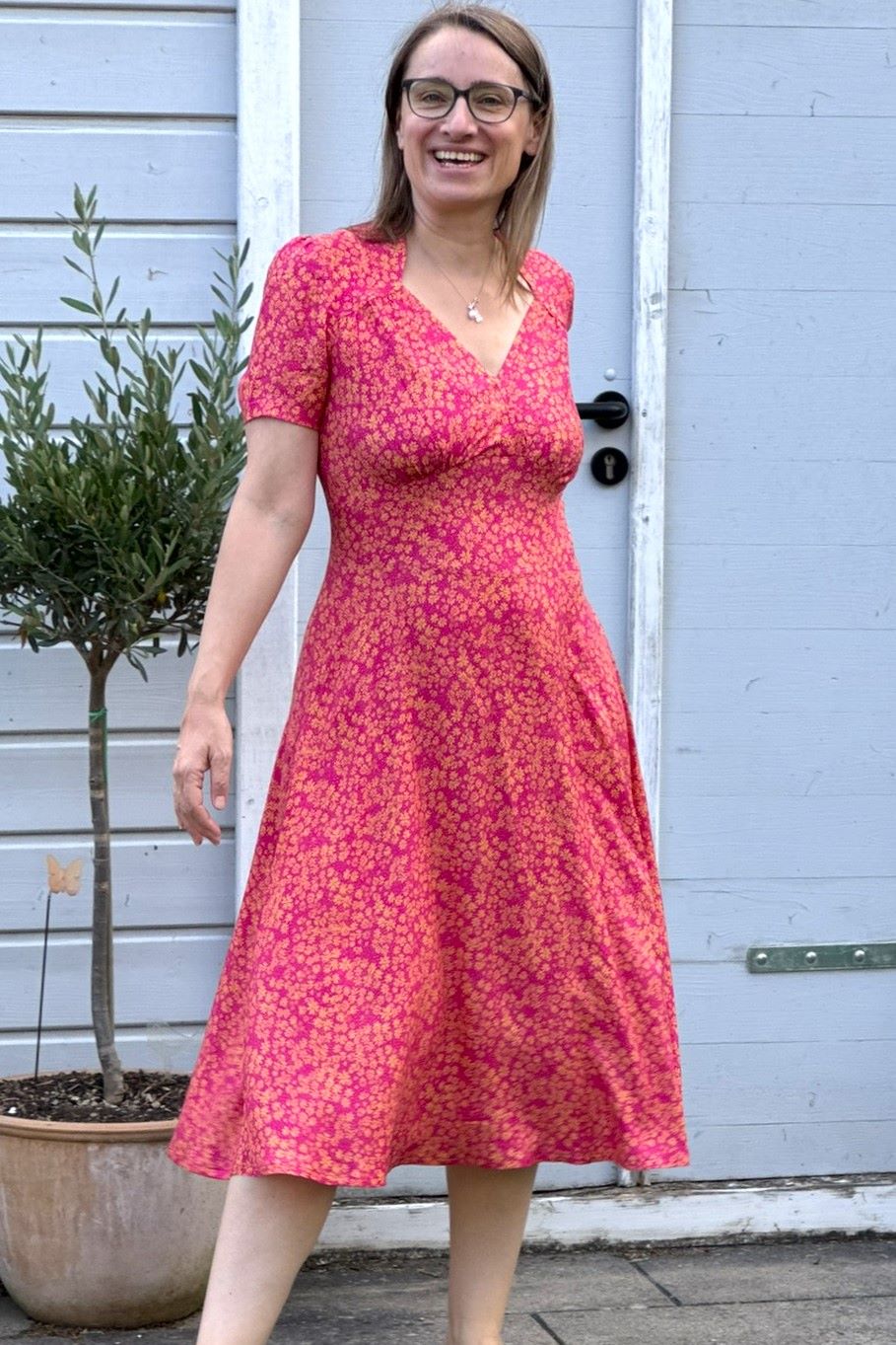 Hollywood Circle Dress Copacabana, Bloemen