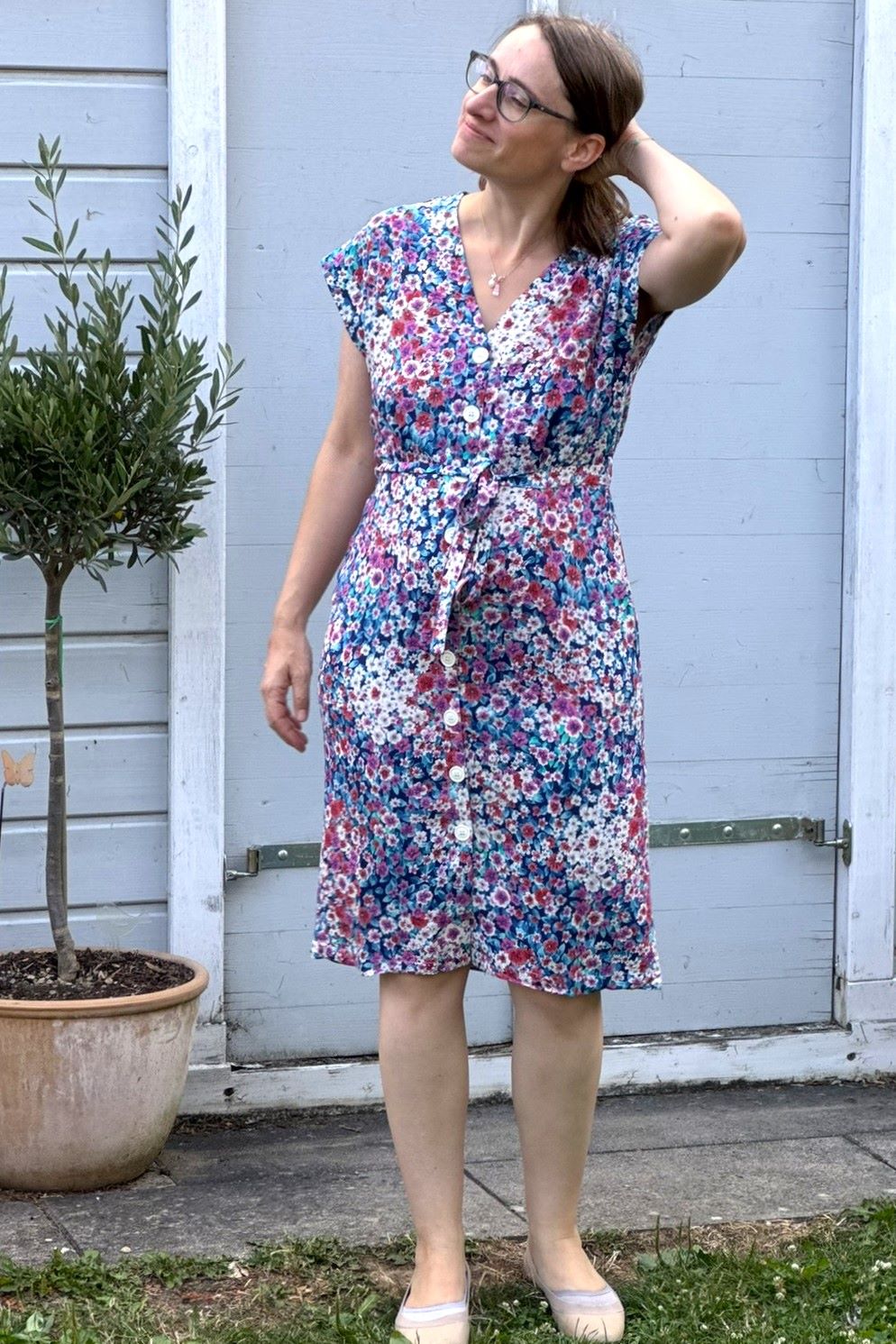 Mina Dress Portofino, Bloemen