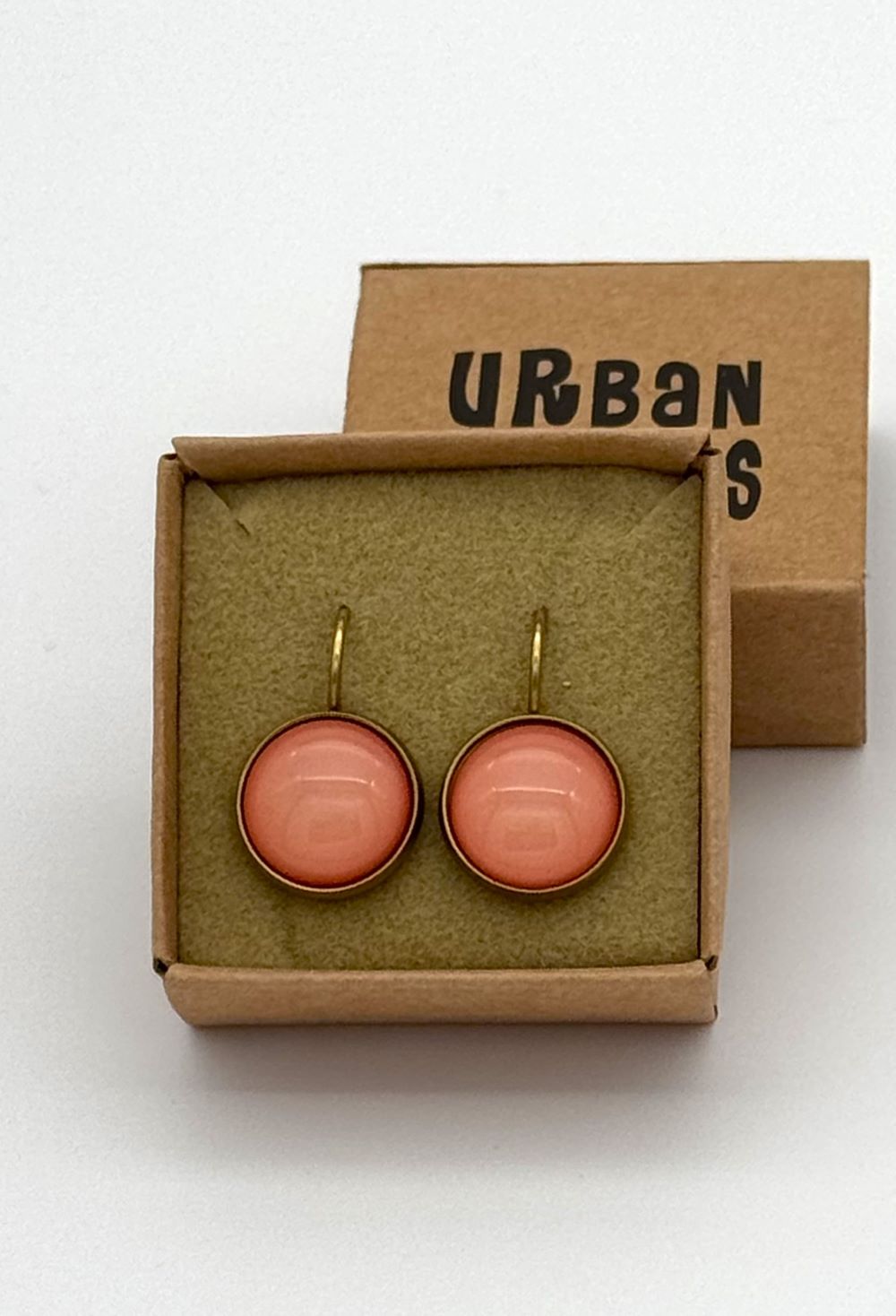 Ohrringe Dots, Peach Pink