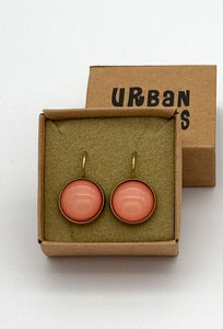 Ohrringe Dots, Peach Pink