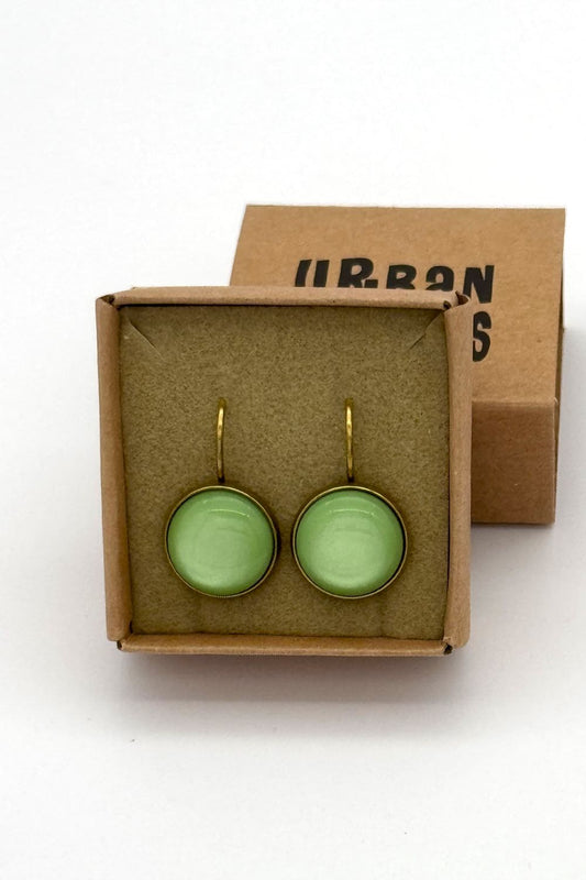 Ohrringe Dots, Matcha