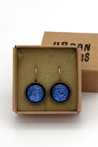 Ohrringe Dots, Ultramarine Glitter