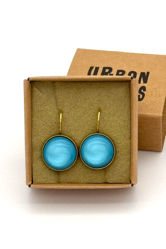 Ohrringe Dots, Paradiso Blue