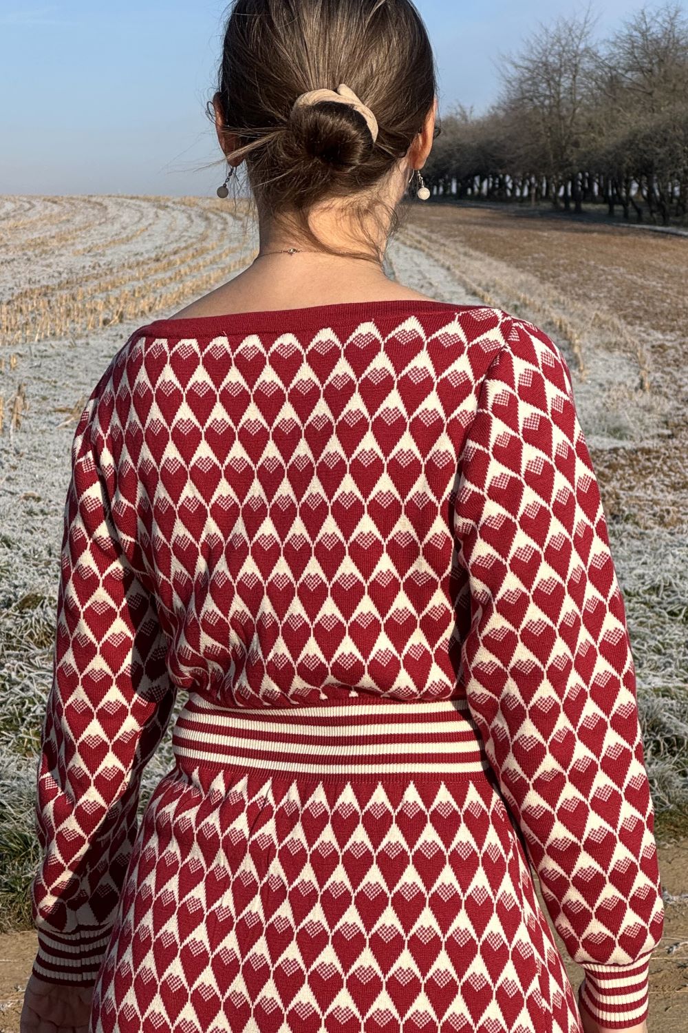 Midi-Strickkleid, Hearts