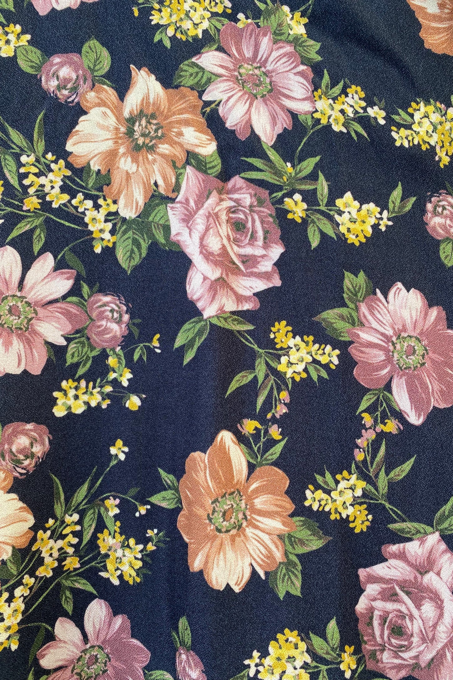 Circle Skirt Crepe, Renoir Black