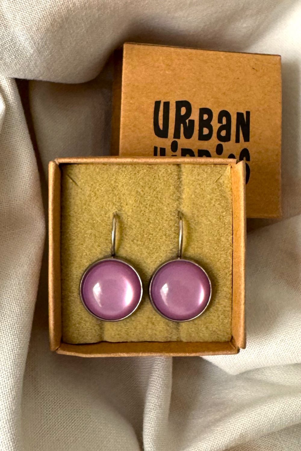 Ohrringe Dots, Violet Tulle