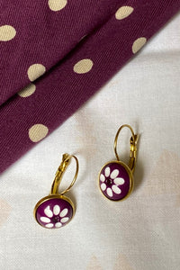 Ohrringe Daisy Dots, Purple