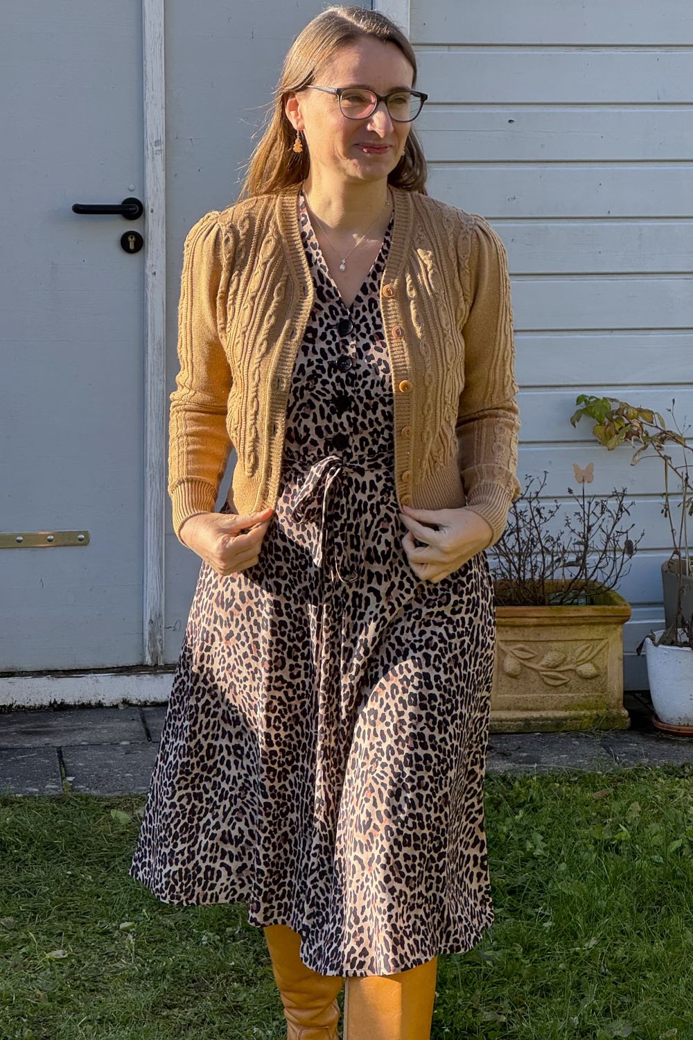 Kleid Magnolia Dress, Classic Leopard Viscose
