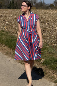 gestreiftes Kleid, Candy Stripe