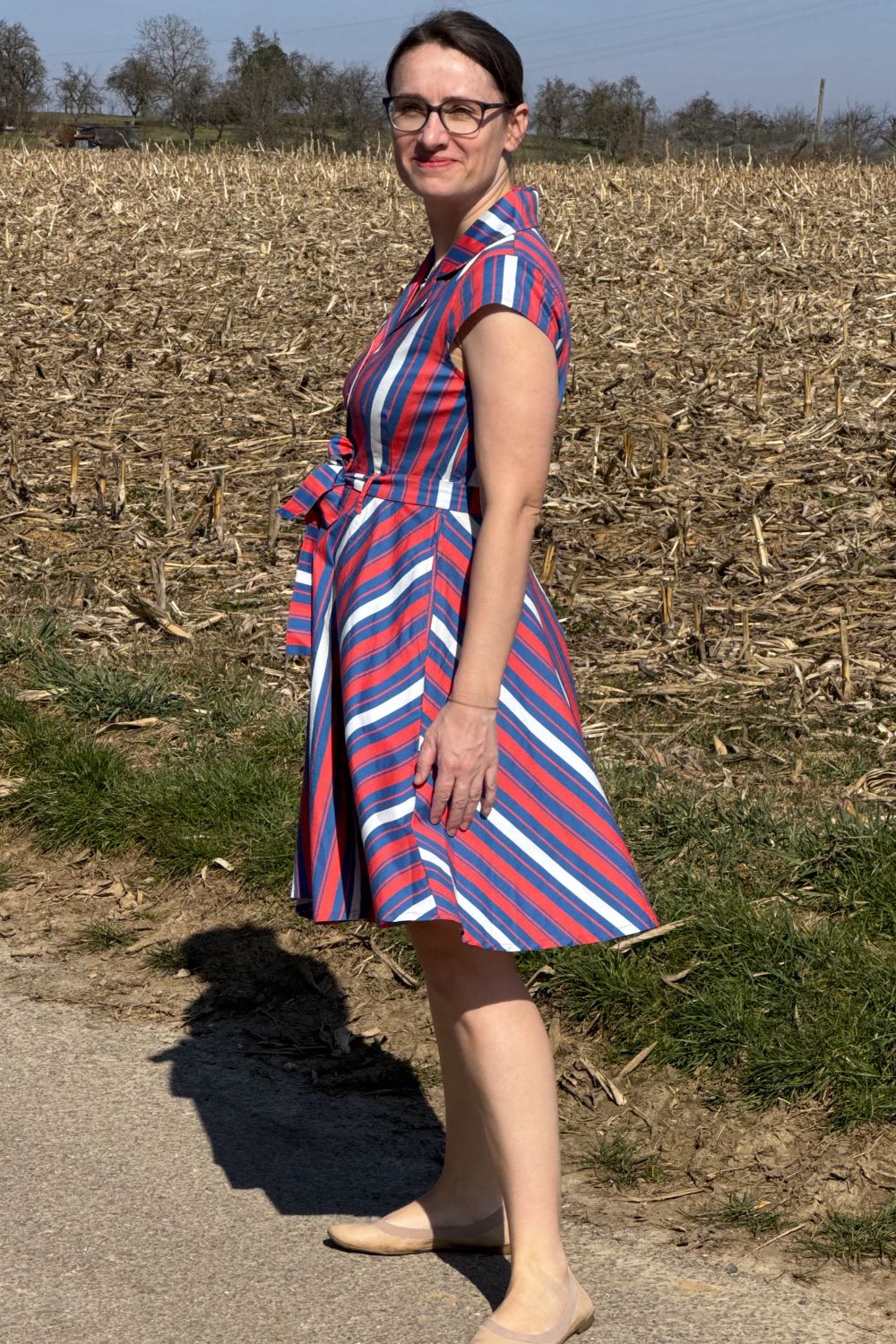 gestreiftes Kleid, Candy Stripe