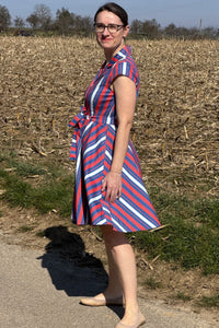 gestreiftes Kleid, Candy Stripe