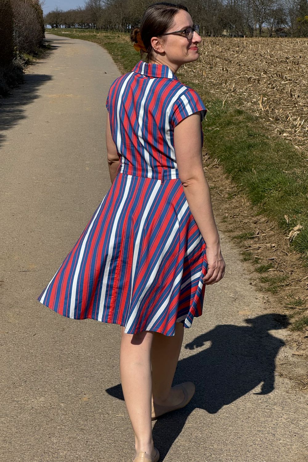 gestreiftes Kleid, Candy Stripe