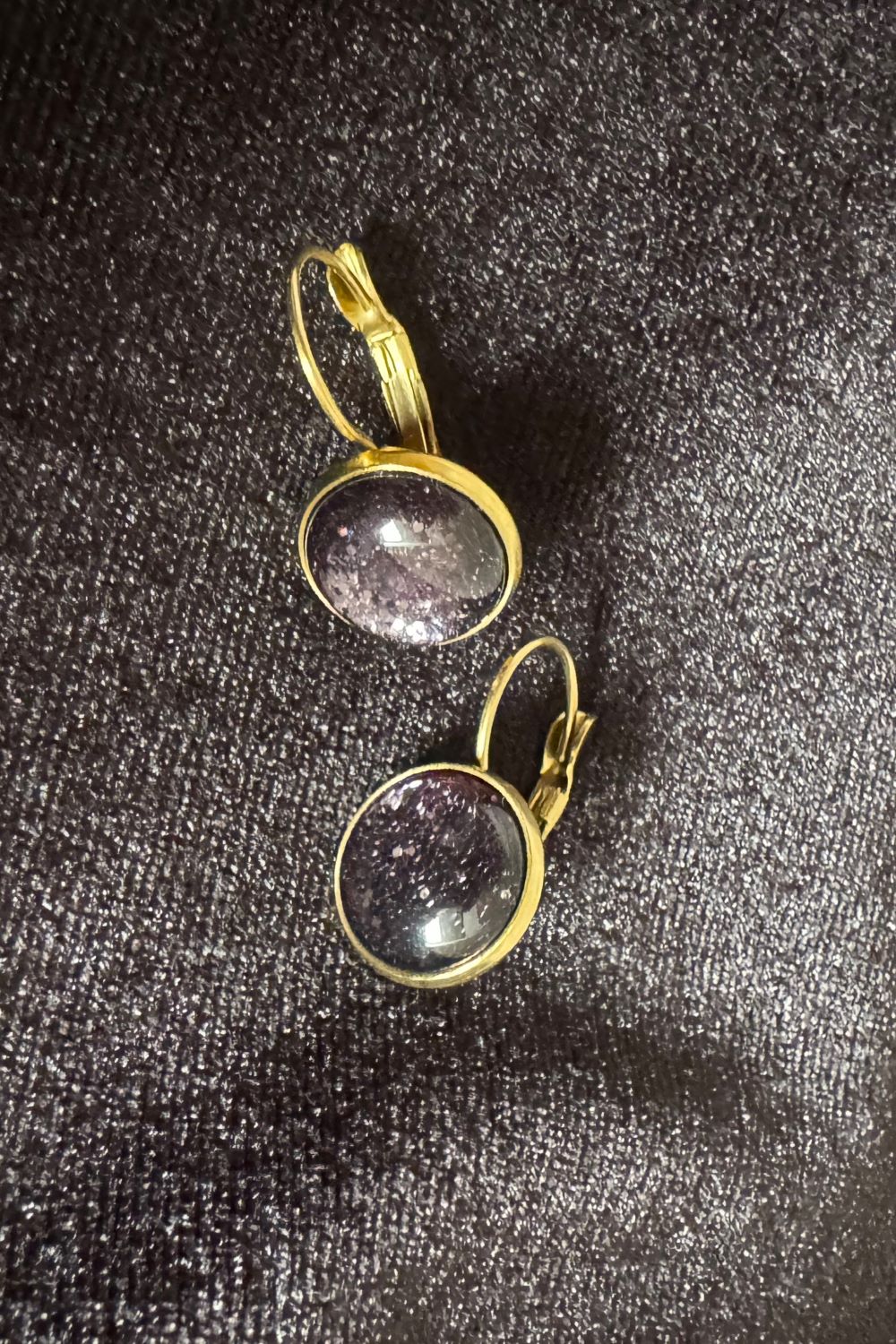 Ohrringe Dots, Ink Glitter