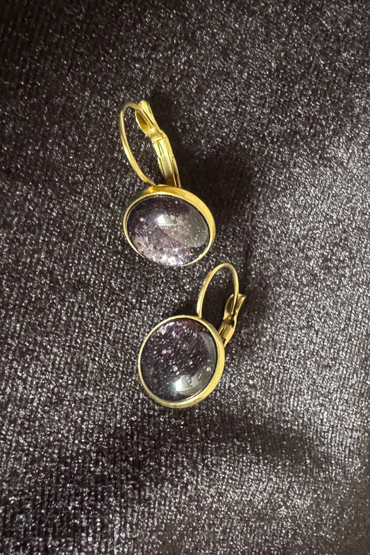 Ohrringe Dots, Ink Glitter