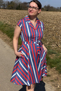 gestreiftes Kleid, Candy Stripe