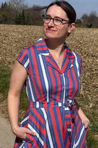 gestreiftes Kleid, Candy Stripe