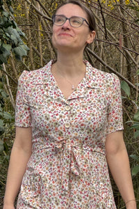 Kleid Revers Dress Midi, Flores