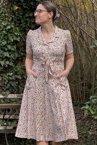 Kleid Revers Dress Midi, Flores