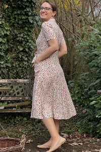 Kleid Revers Dress Midi, Flores