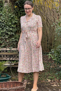 Kleid Revers Dress Midi, Flores