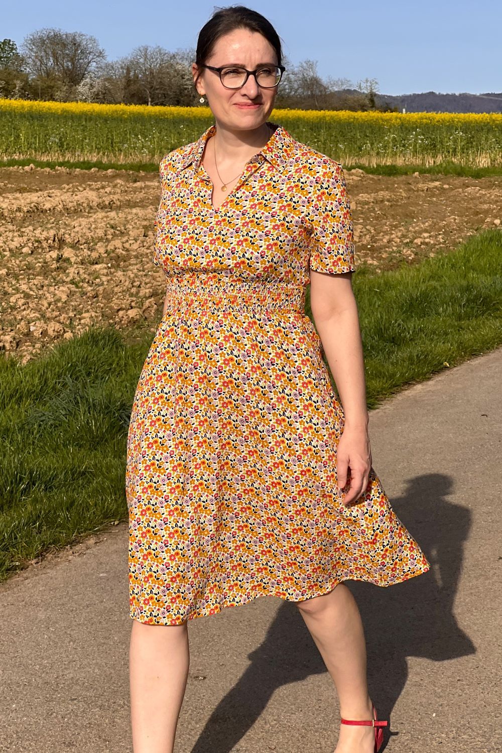 Kleid mit Kragen Sally, Lima