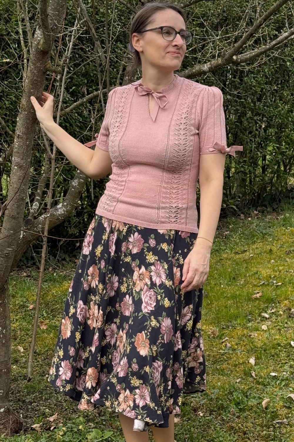 The Coquette Keyhole Top, Petal Pink