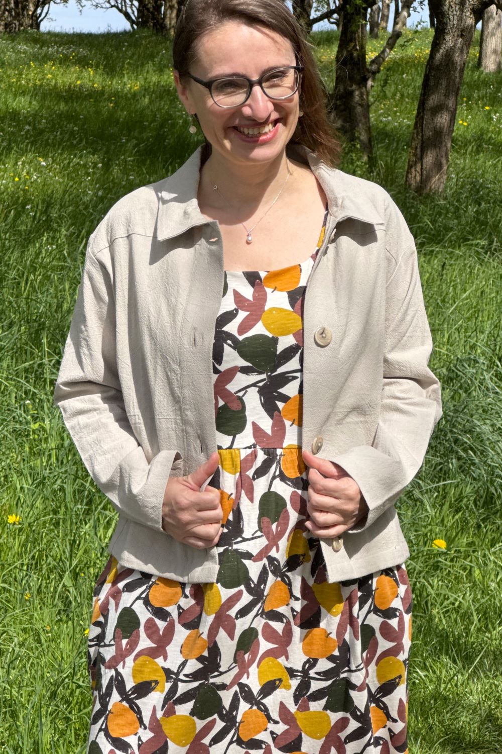 Baumwoll Jacket, Ecru