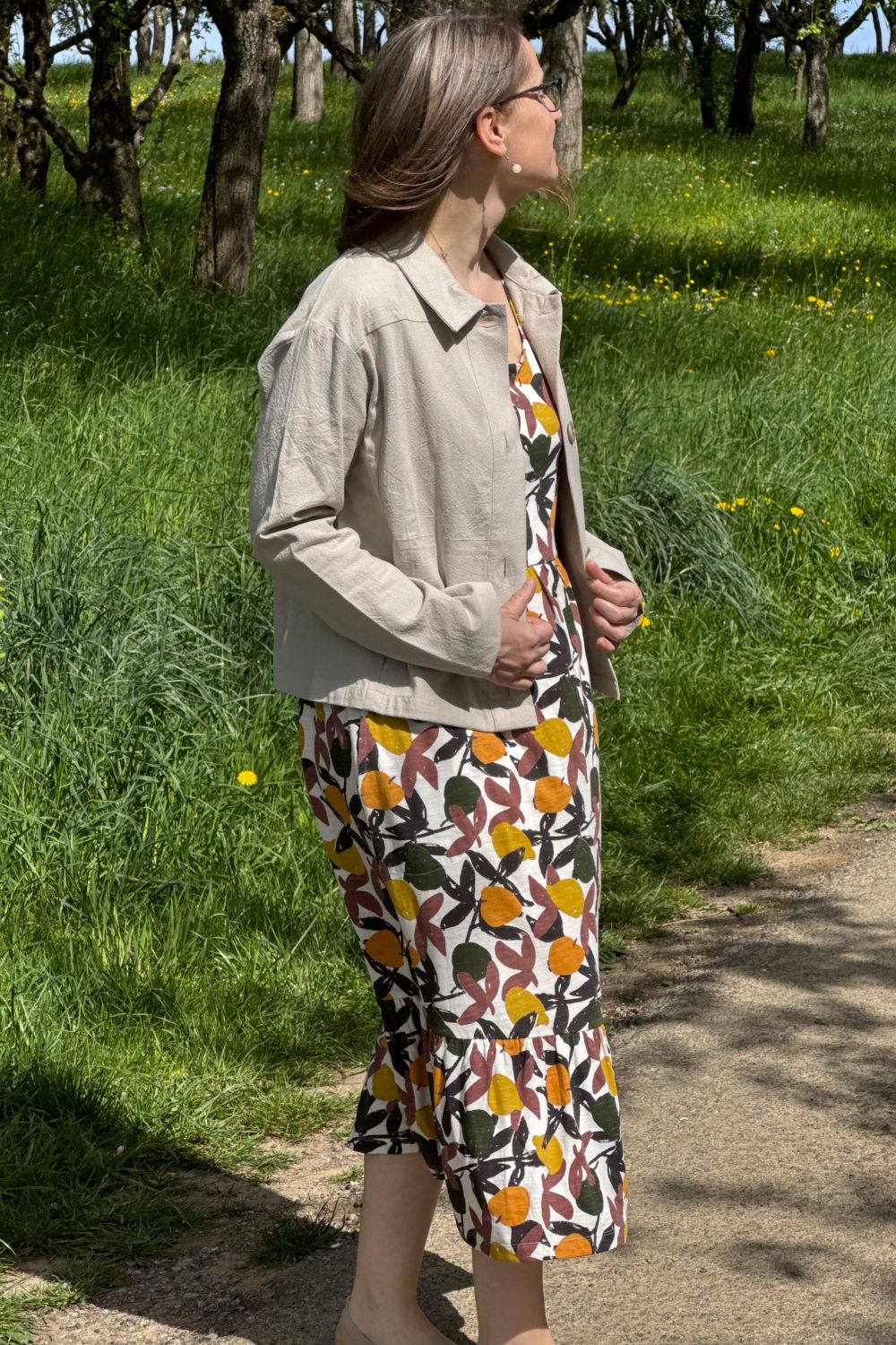 Baumwoll Jacket, Ecru