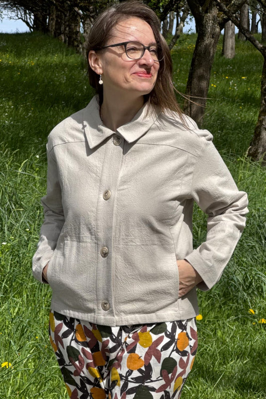 Baumwoll Jacket, Ecru
