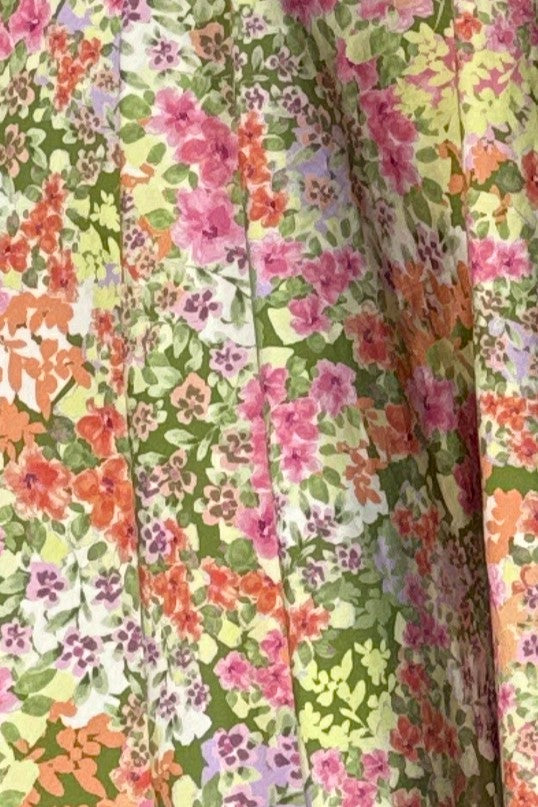 Circle Skirt Monet Garden, Bloemen