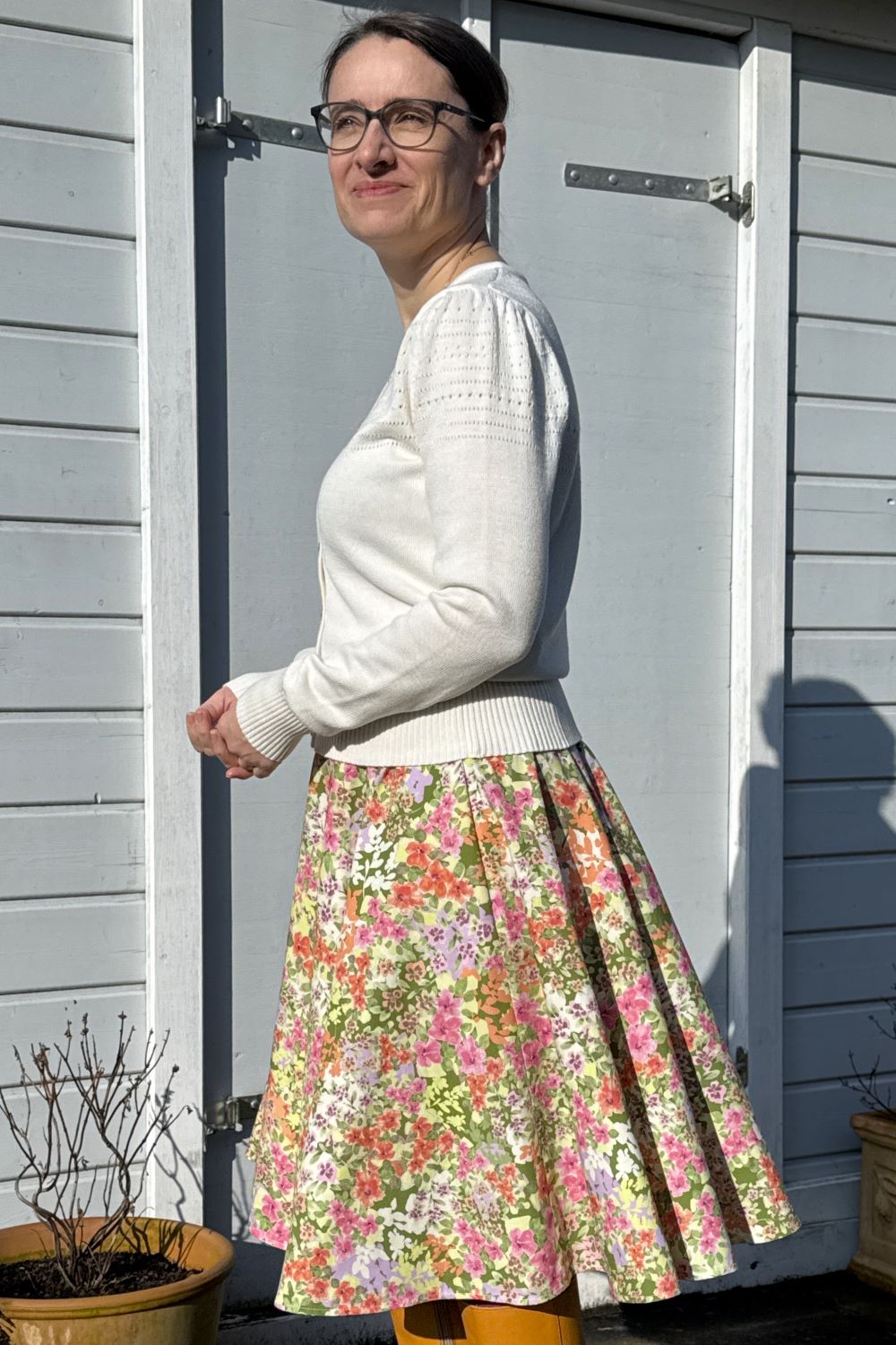 Circle Skirt Monet Garden, Bloemen