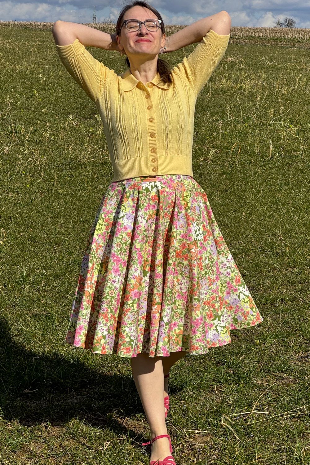 The Non Contrast Cardigan, Mellow Yellow Wool