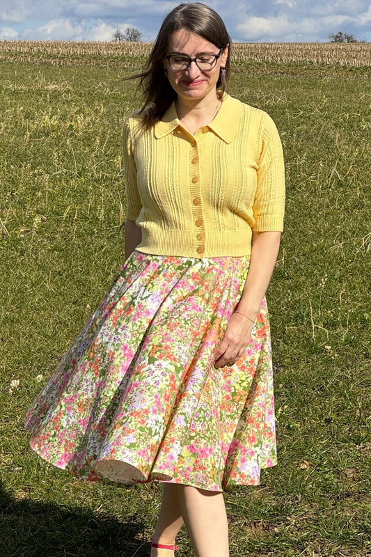 Circle Skirt Monet Garden, Bloemen