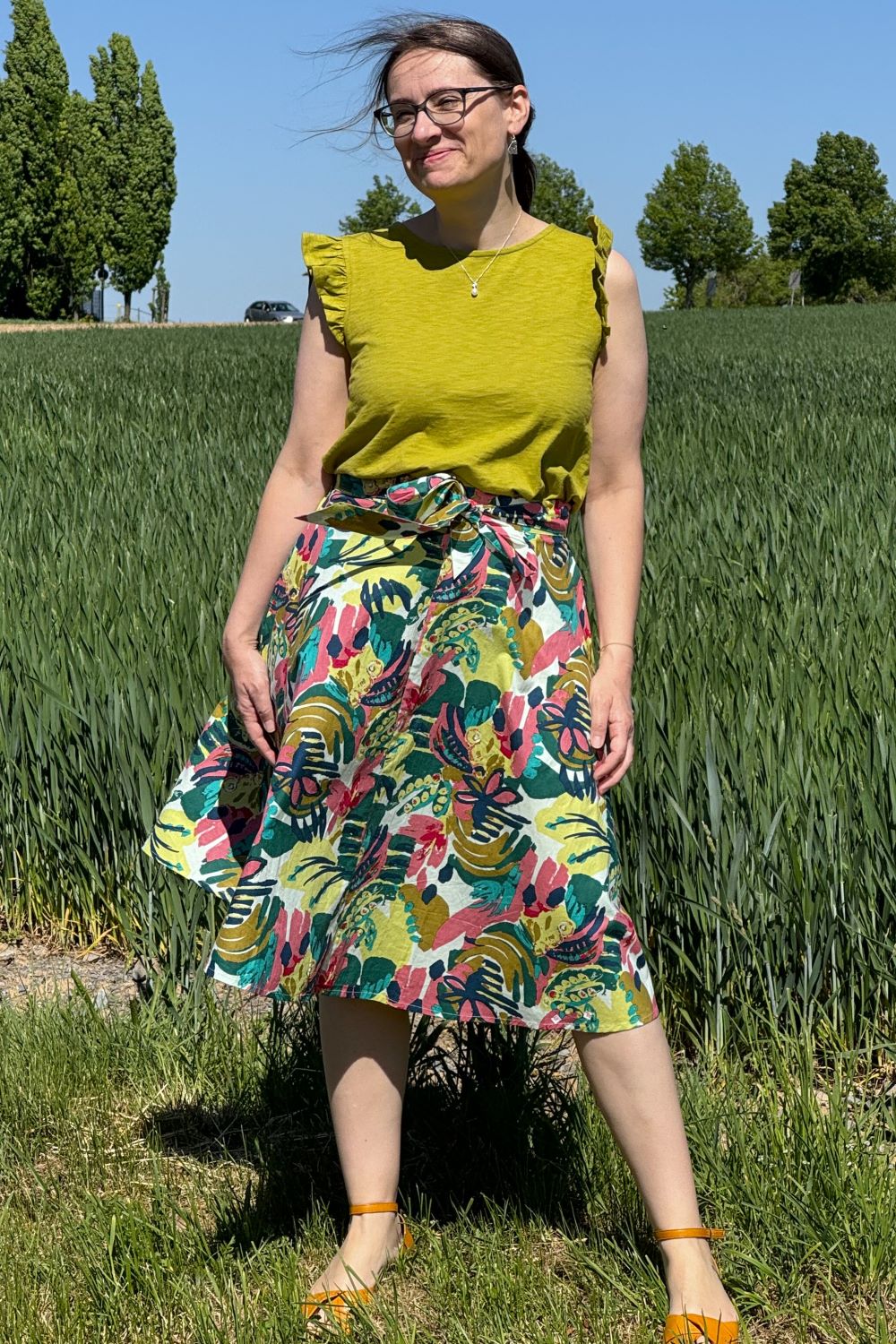 Frill Shell Top, Lotus