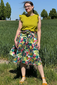 Frill Shell Top, Lotus