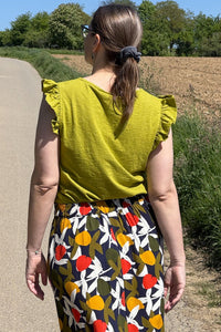 Frill Shell Top, Lotus