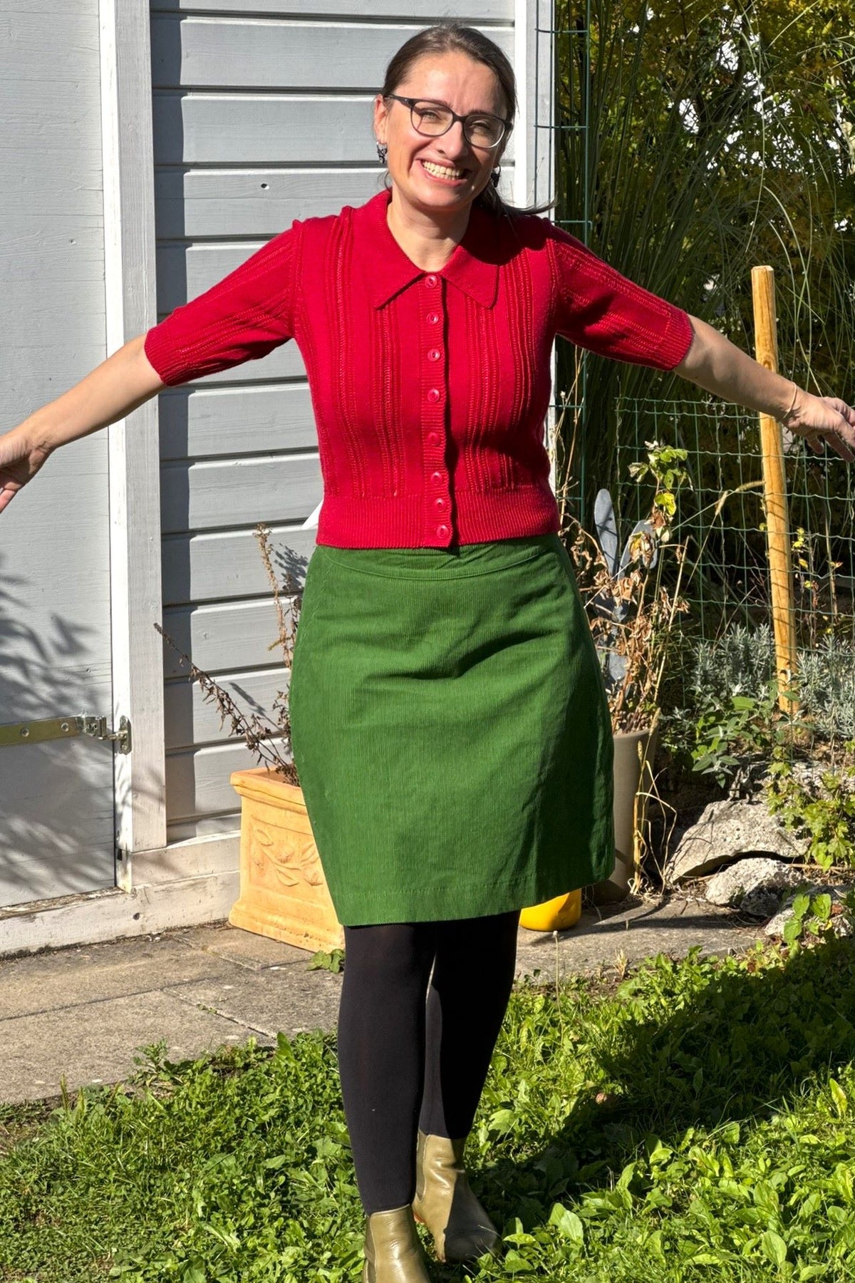 Danelondon Cord Skirt, Fall Jungle