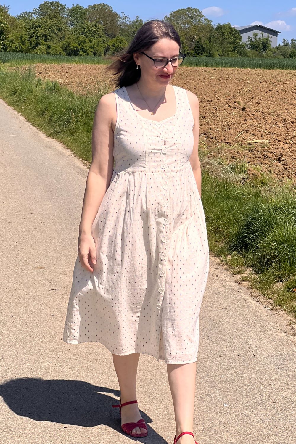 Jodie Dress, Dotty Dobby