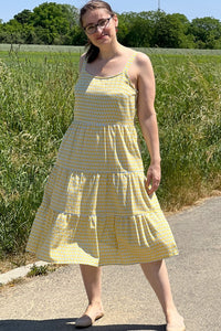 Stufenkleid mit Trägern, Daisies