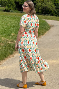 luftiges Midikleid, Tiki Floral