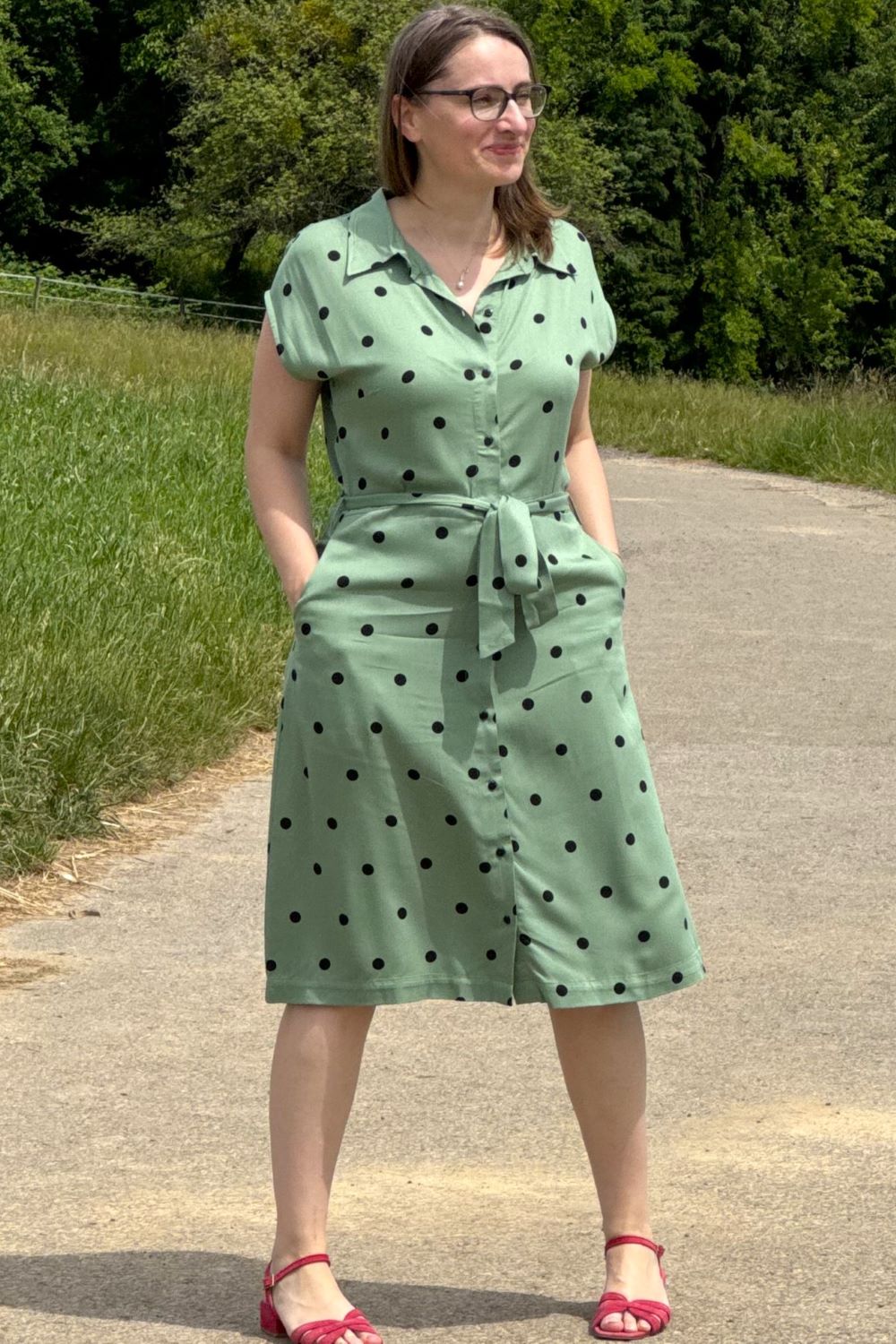 Kleid Park Bench Breaks Dress, Grün