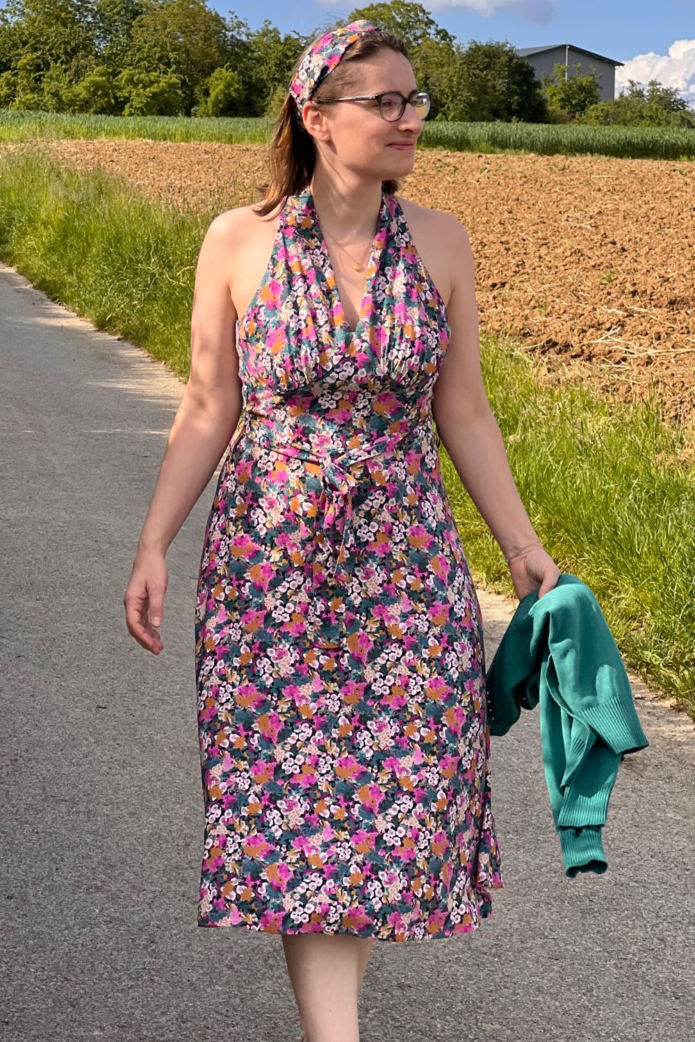 Marilyn Swing Dress, Botanica Rose