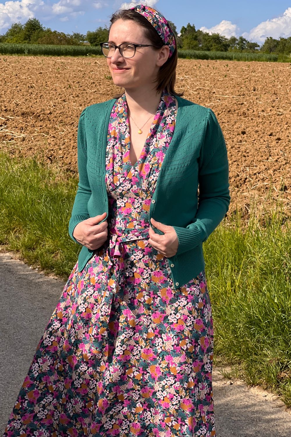 Marilyn Swing Dress, Botanica Rose