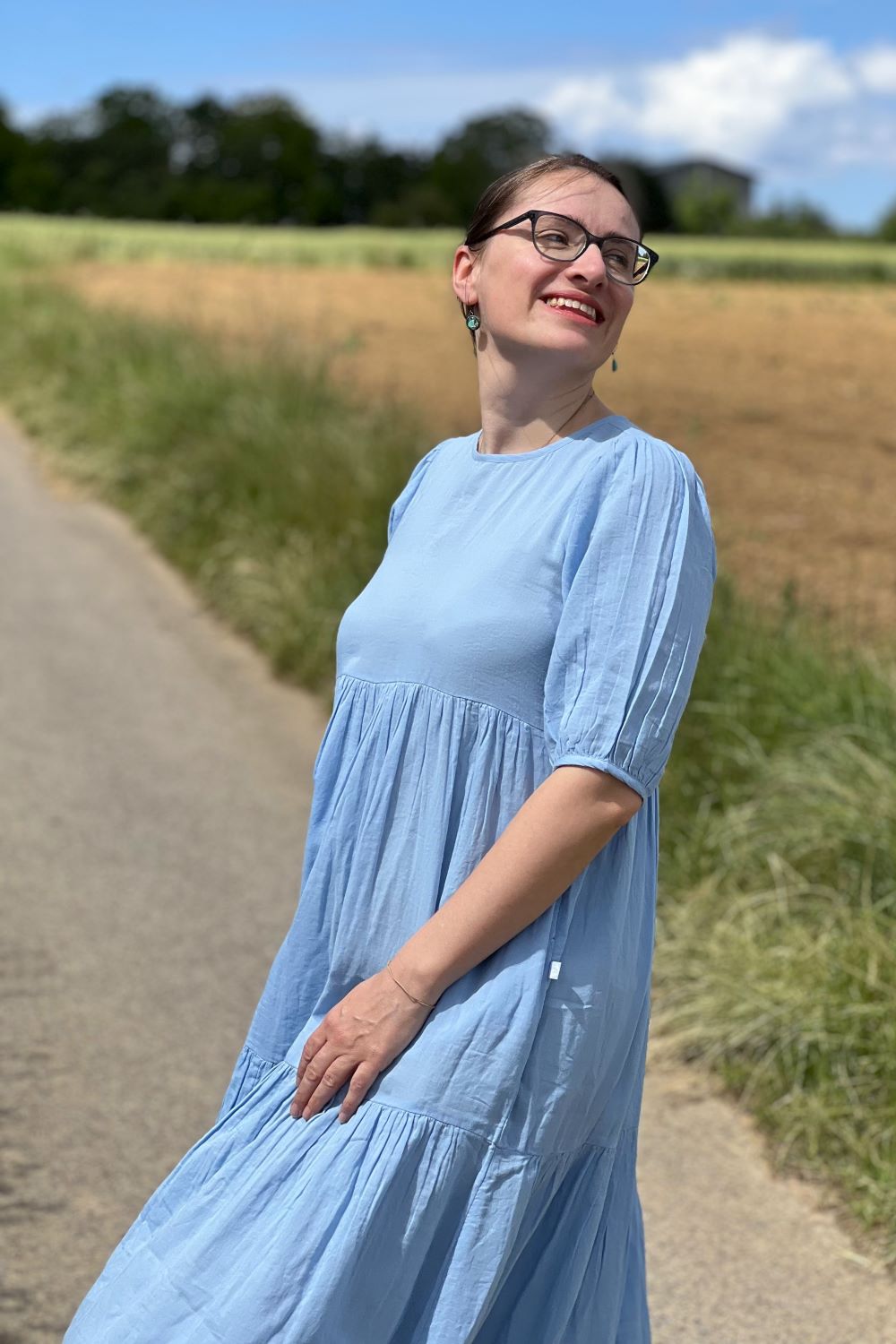 Danejuli Cloth Dress, pastel blue