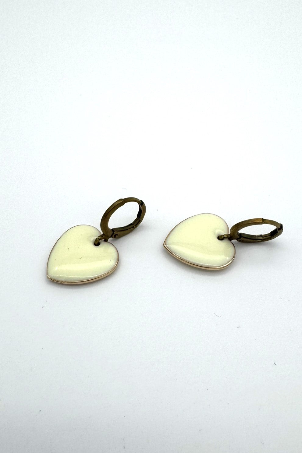 Ohrringe Cream Hearts