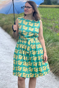 Ärmelloses Kleid, Tall Daisies