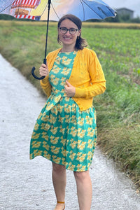 Ärmelloses Kleid, Tall Daisies