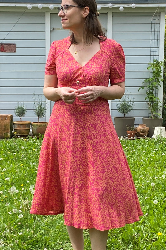 Hollywood Circle Dress Copacabana, Bloemen